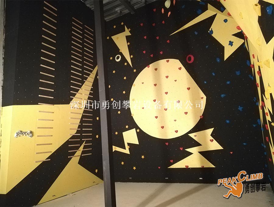 石家莊攀巖墻彩繪攀巖墻 比卡丘攀巖墻兒童攀爬壁